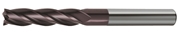 Immagine di Fresa in metallo duro standard TA1410, rivestita Nano TiAlN, elica 30°, serie extra lunga, 4 taglienti