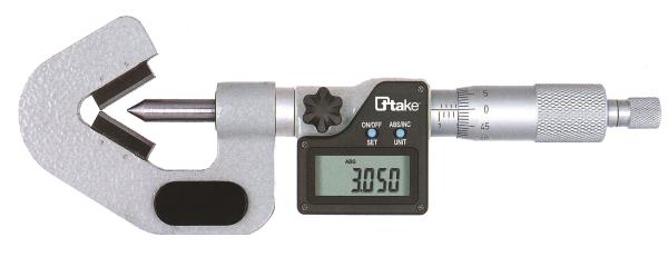 Ttake. Micrometro digitale con incudine a prisma IP65